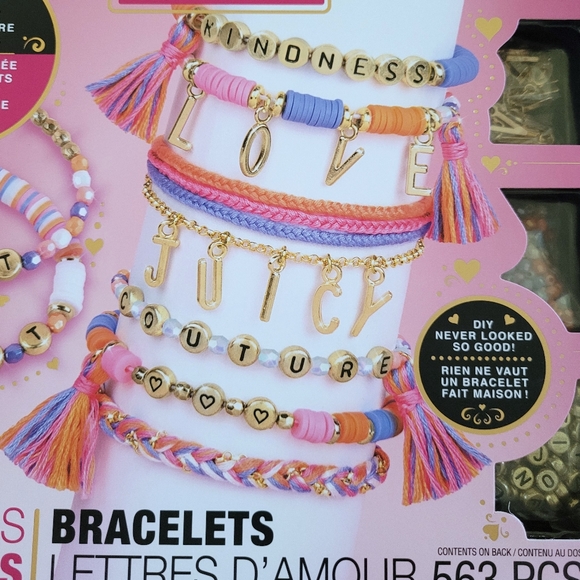✨️HP✨️ Juicy🍊 Couture Make It Real Love Letters DIY Bracelet Kit - NIB - Picture 8 of 16